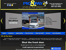 Tablet Screenshot of picandpayauto.com